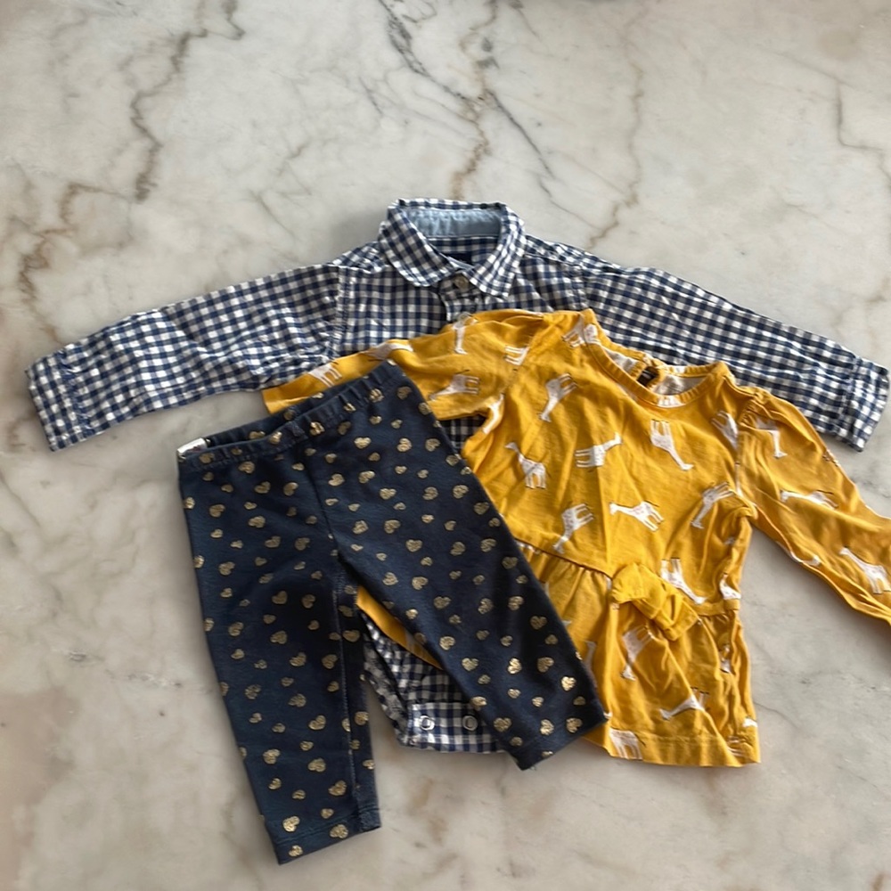 Carter’s 9 Months Baby Girl Bundle - Lot of 3 Pieces